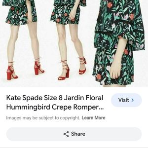 Kate Spade Romper Size 2